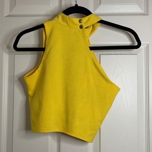 Nicki Minaj asymmetrical crop top